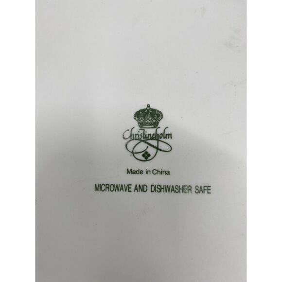 Christineholm Porcelain Rose Pattern Quiche, Tart, Pie Plate 9.5" Baking Dish - Picture 6 of 12